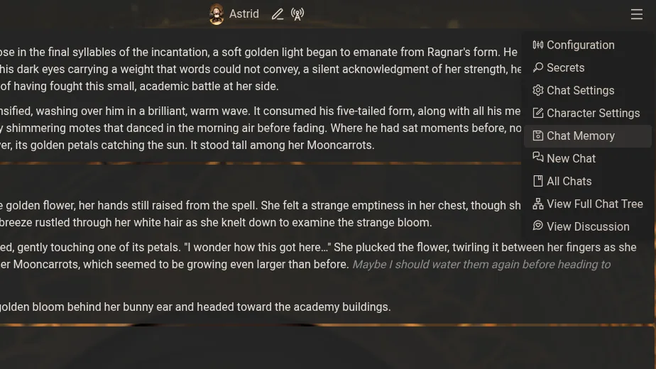 Chat Memory On Chub
