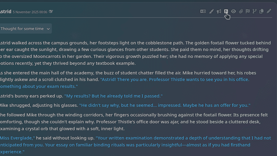 SillyTavern Prompt Itemization