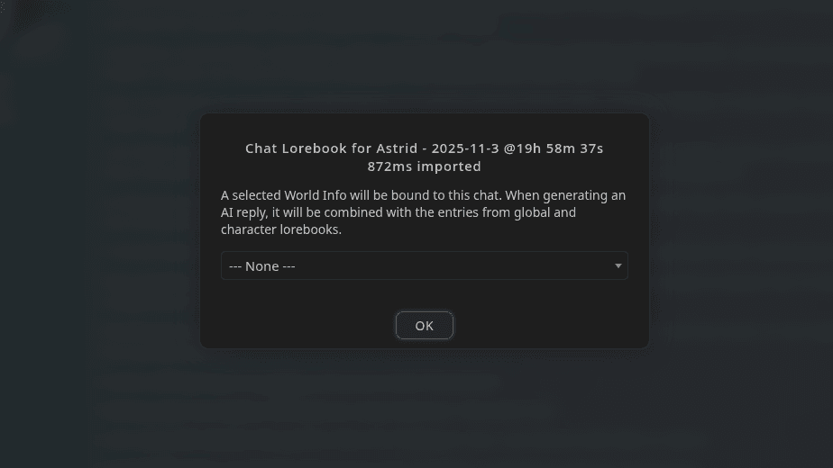 SillyTavern Bind Lorebook To Chat