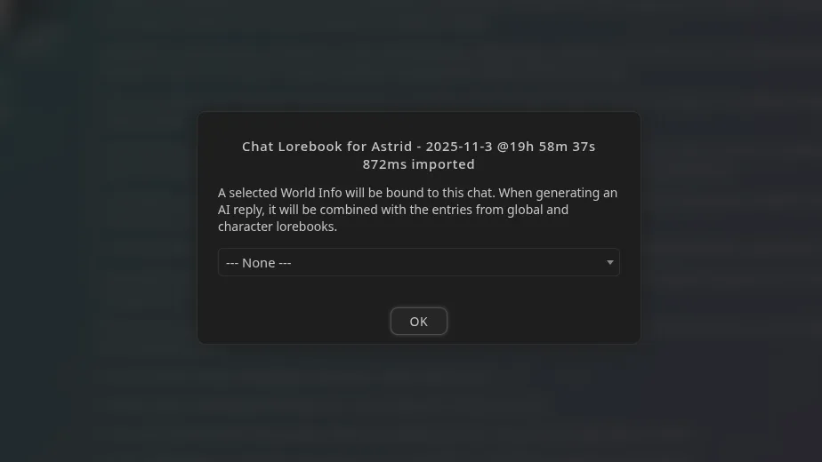 SillyTavern Bind Lorebook To Chat